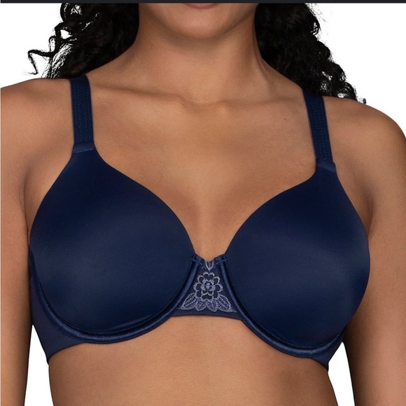 Vanity Fair Other - VANITY FAIR Navy Beauty Back Full-Figure Back-Smoothing Underwire Bra